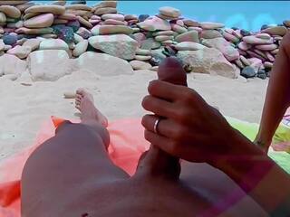 POV Wife Masturbation in the Beach: spooning porn feat. Hotfantasy08